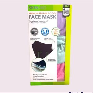 6 pack Premium Reusable Cloth Face Mask Sm unisex